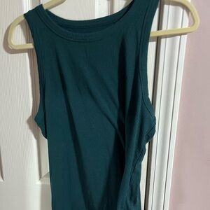 Torrid Green Fitted Sleeveless Tank Top